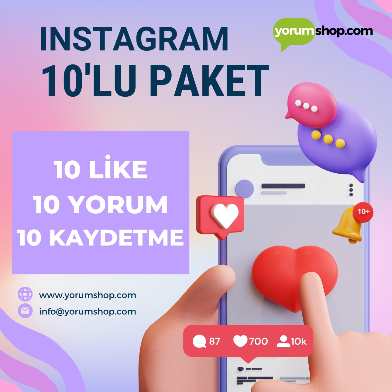 Instagram 10'lu Paket