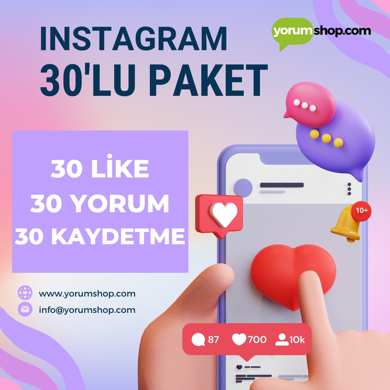 Instagram 30'lu Paket