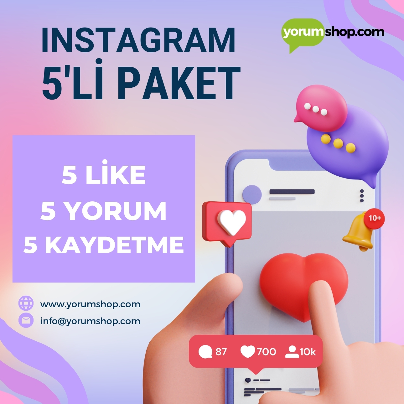 Instagram 5'li Paket